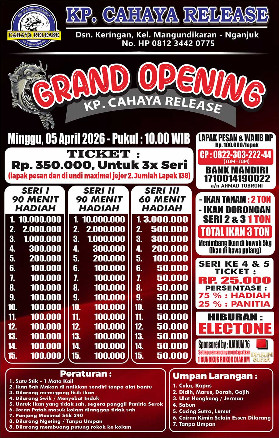 Banner Opening 5 April